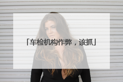 车检机构作弊，该抓