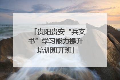 贵阳贵安“兵支书”学习能力提升培训班开班