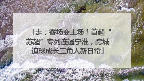 走，客场变主场！首趟“苏超”专列连通宁淮，跨城追球成长三角人新日常