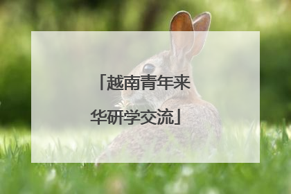 越南青年来华研学交流