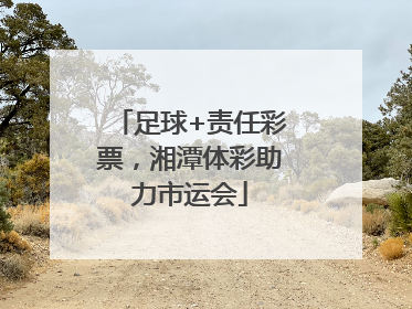 足球+责任彩票，湘潭体彩助力市运会