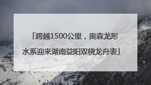 跨越1500公里，奥森龙形水系迎来湖南益阳双桡龙舟表