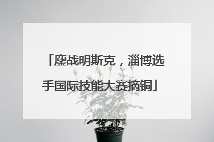 鏖战明斯克，淄博选手国际技能大赛摘铜
