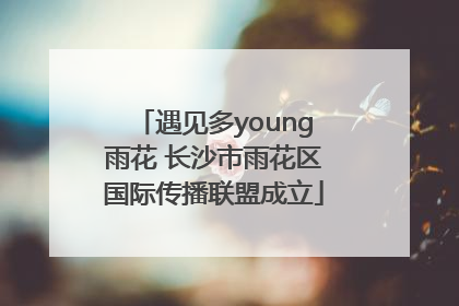 遇见多young雨花 长沙市雨花区国际传播联盟成立