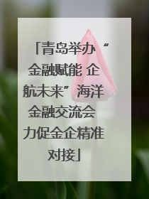 青岛举办“金融赋能 企航未来”海洋金融交流会 力促金企精准对接