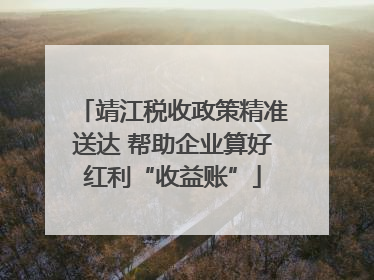 靖江税收政策精准送达 帮助企业算好红利“收益账”