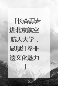 长森源走进北京航空航天大学，展现红参非遗文化魅力