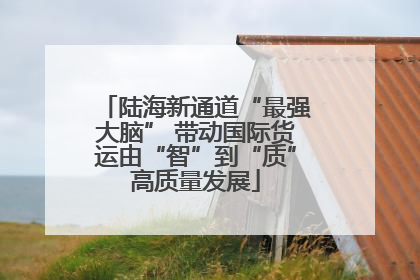 陆海新通道“最强大脑” 带动国际货运由“智”到“质”高质量发展