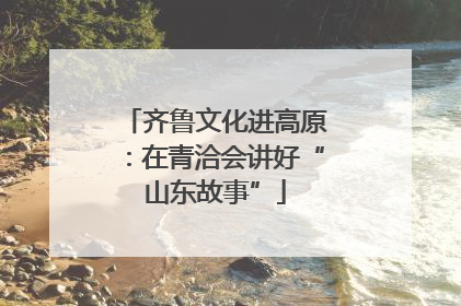 齐鲁文化进高原：在青洽会讲好“山东故事”