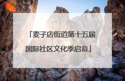 麦子店街道第十五届国际社区文化季启幕