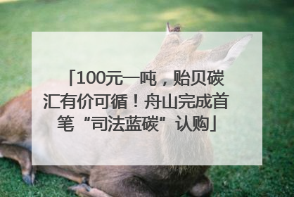 100元一吨，贻贝碳汇有价可循！舟山完成首笔“司法蓝碳”认购
