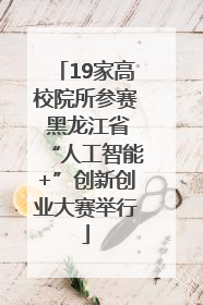 19家高校院所参赛 黑龙江省“人工智能+”创新创业大赛举行