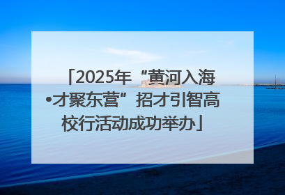 2025年“黄河入海•才聚东营”招才引智高校行活动成功举办