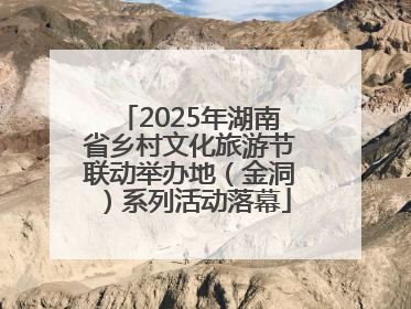 2025年湖南省乡村文化旅游节联动举办地（金洞）系列活动落幕