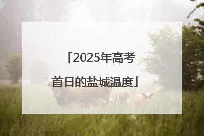 2025年高考首日的盐城温度