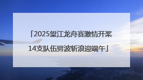 2025望江龙舟赛激情开桨 14支队伍劈波斩浪迎端午