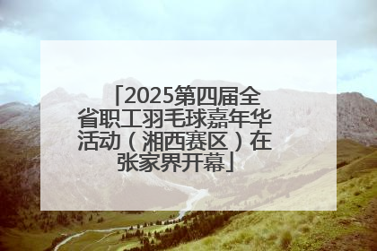 2025第四届全省职工羽毛球嘉年华活动（湘西赛区）在张家界开幕