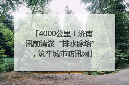 4000公里！济南汛前清淤“排水脉络”，筑牢城市防汛网