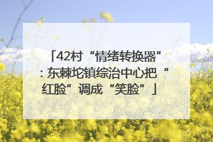 42村“情绪转换器”：东棘坨镇综治中心把“红脸”调成“笑脸”