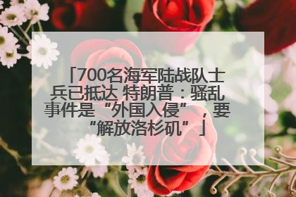 700名海军陆战队士兵已抵达 特朗普：骚乱事件是“外国入侵”，要“解放洛杉矶”